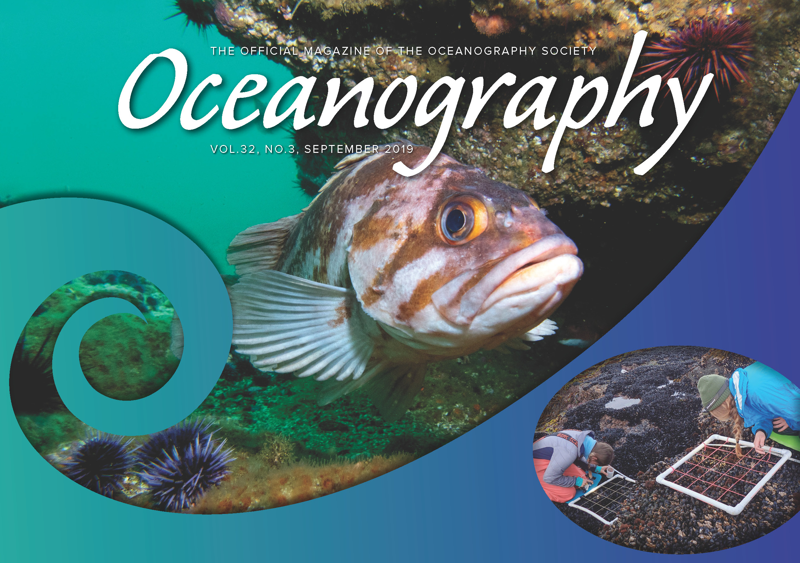 Oceanography magazine cover image