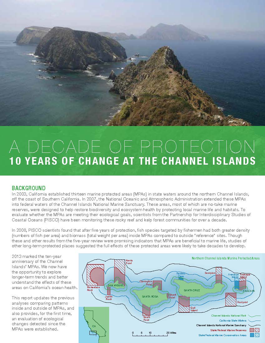 image of channel islands 10 years brochure